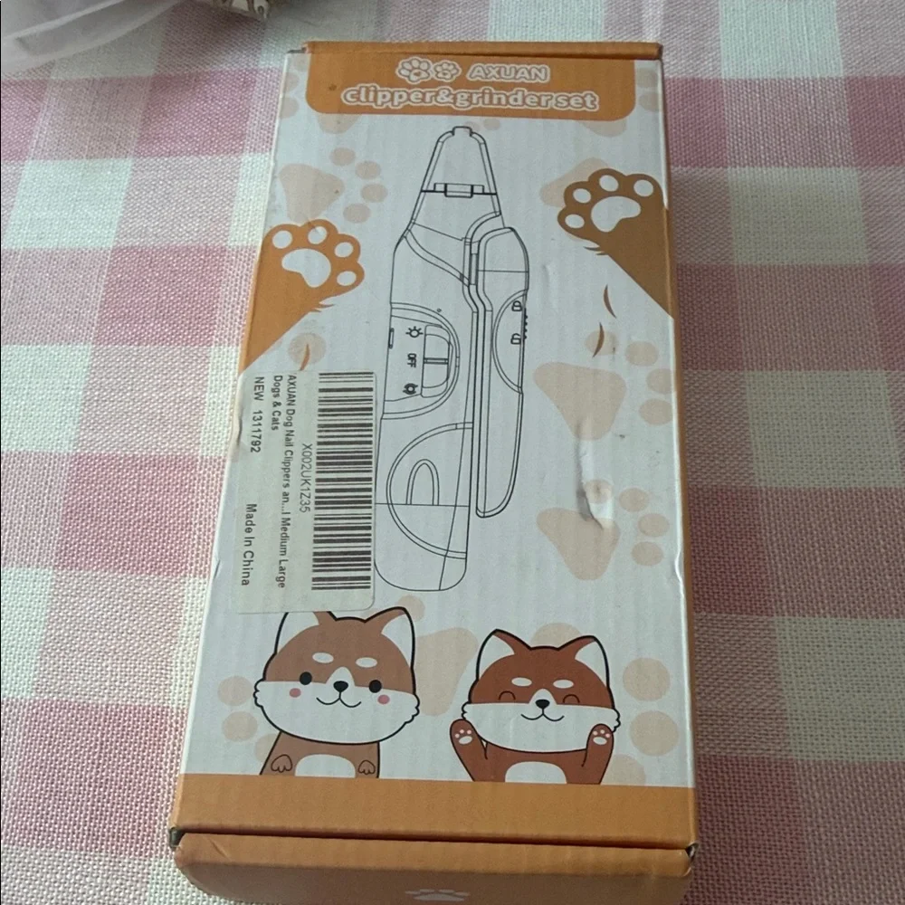 AXUAN Pet Nail clipperGrinder - Set White New